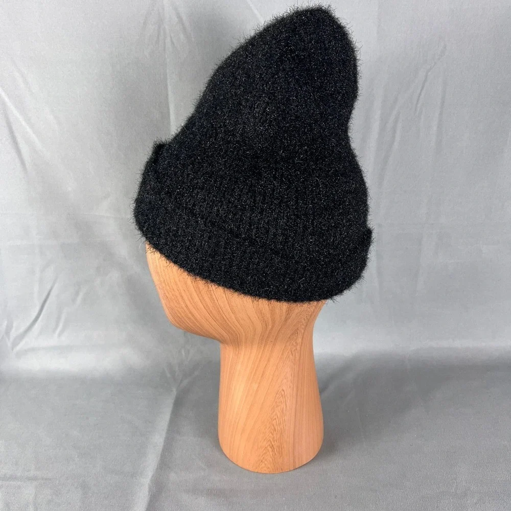 Peanuts Beanie Hat Gloves Set Kids One Size Knit Black Snoopy Winter Warm
